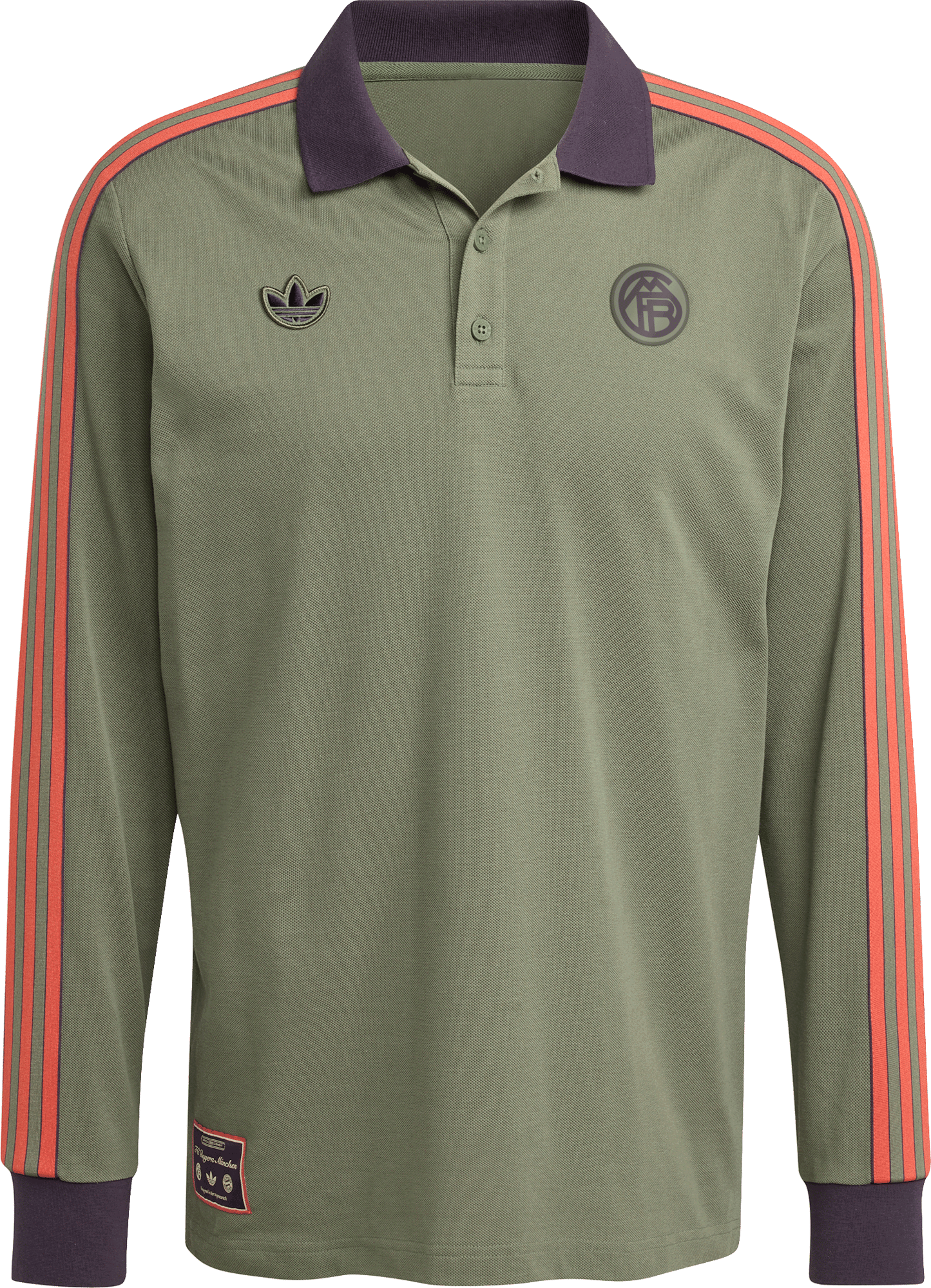 Polo skjorte adidas Originals FC Bayern Munich Icon Long Sleeve Polo Shirt Grøn | jn0253, 0