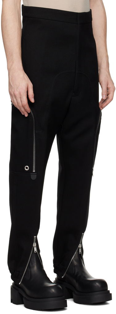 Cargo bukser Rick Owens Rick Owens Porterville Dirt Bauhaus Cargo Pants Sort | RU02D6363 WD, 1