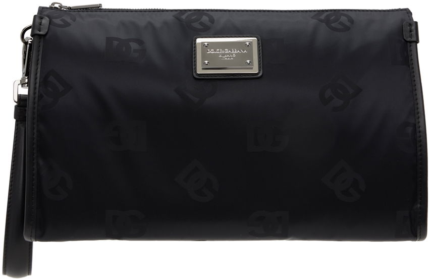 Håndtaske Dolce & Gabbana Black Logo Pouch Sort | BP3233AG184, 0