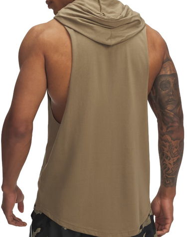 Tanktop Under Armour Project Rock Wire Sleeveless Hoodie Grøn | 1389986-251, 2