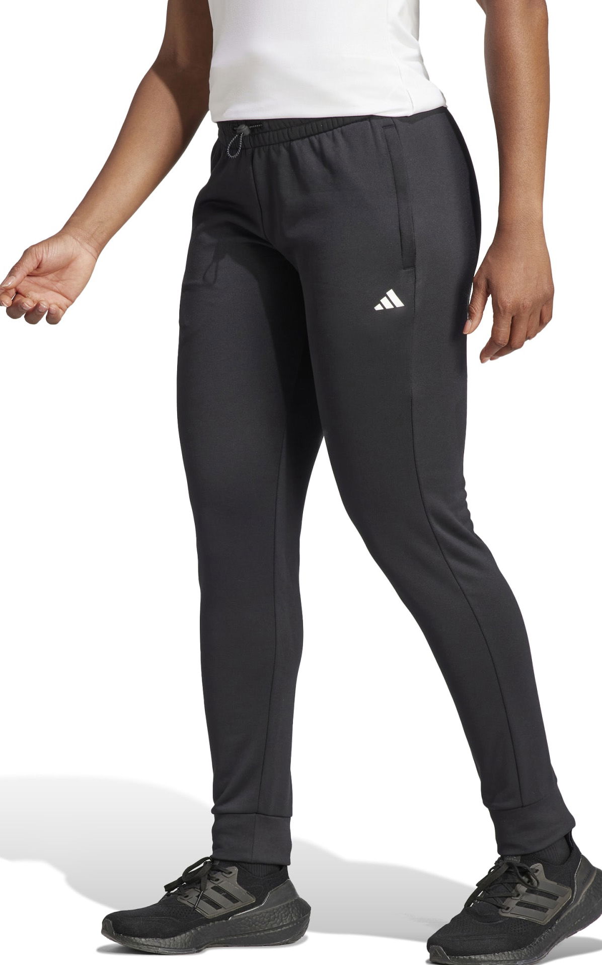 Bukser og jeans adidas Originals adidas Aeroready Game Go Regular Fleece Sort | im2678, 0