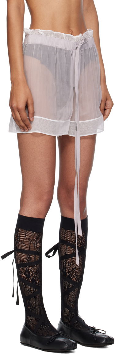 Shorts Ann Demeulemeester Ann Demeulemeester Gilla Lace Boxer Shorts Grå | B0012822-FA608-050, 1