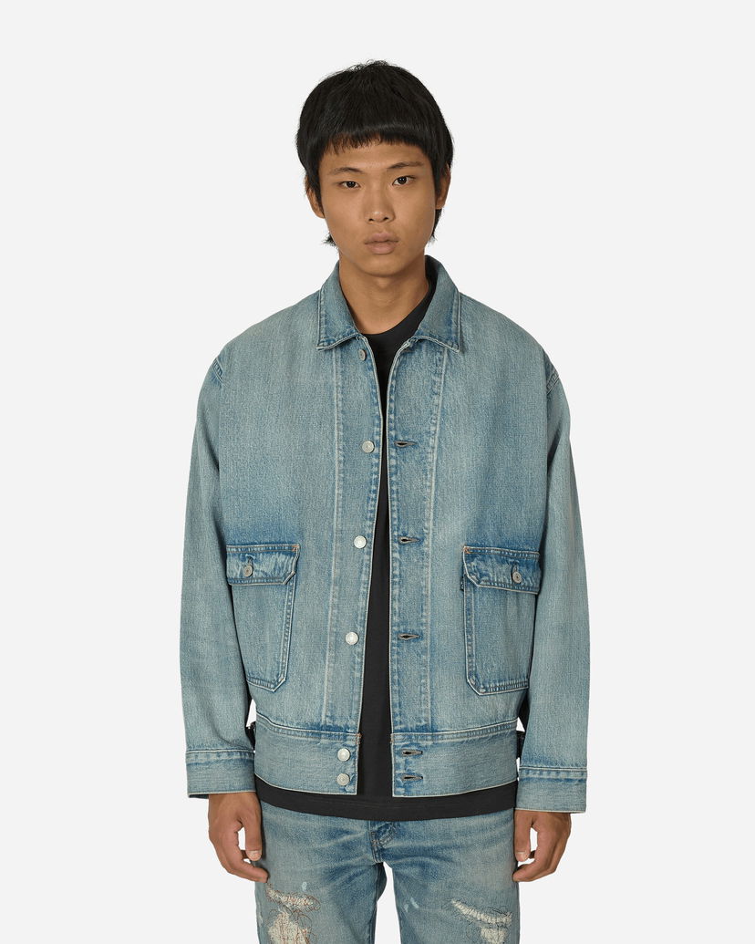 Jakke Levi's Made in Japan Utility Trucker Jacket Blue Turkis | A7150 0003