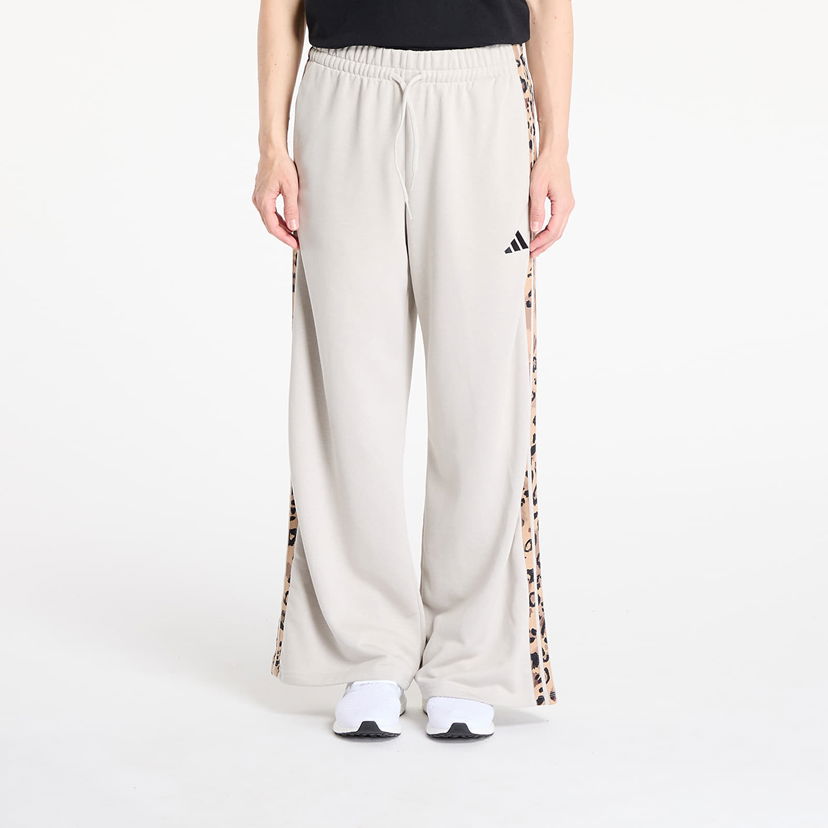 Joggingbukser adidas Originals Animal Print 3-Stripes Open Hem Pants Beige | JM1841