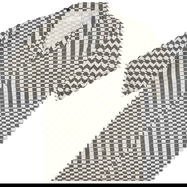 Skjorte ERL Checkerboard Vacation Shirt Hvid | ERL08B016-BKW, 0