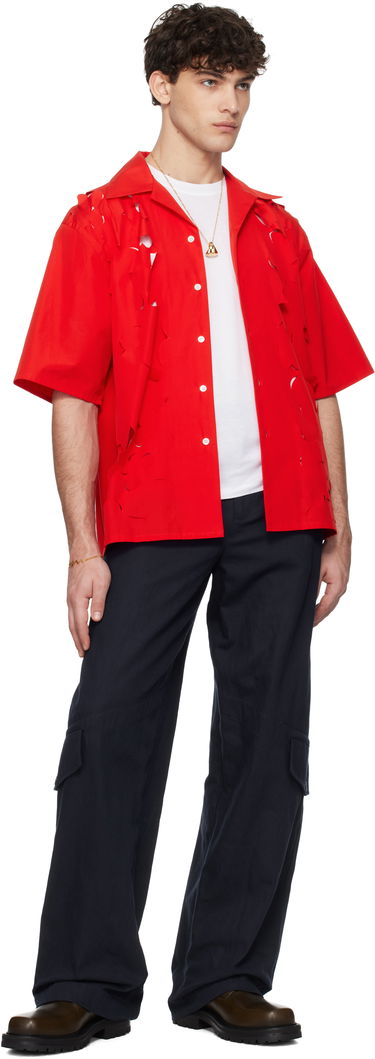 Skjorte Marni Marni Cut Out Bowling Shirt Rød | CUMU0342S0 USR013, 3