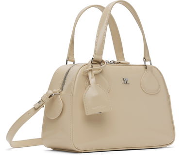 Skuldertaske Courrèges Studded Leather Bowling Bag Beige | 324GSA130CV0033, 1