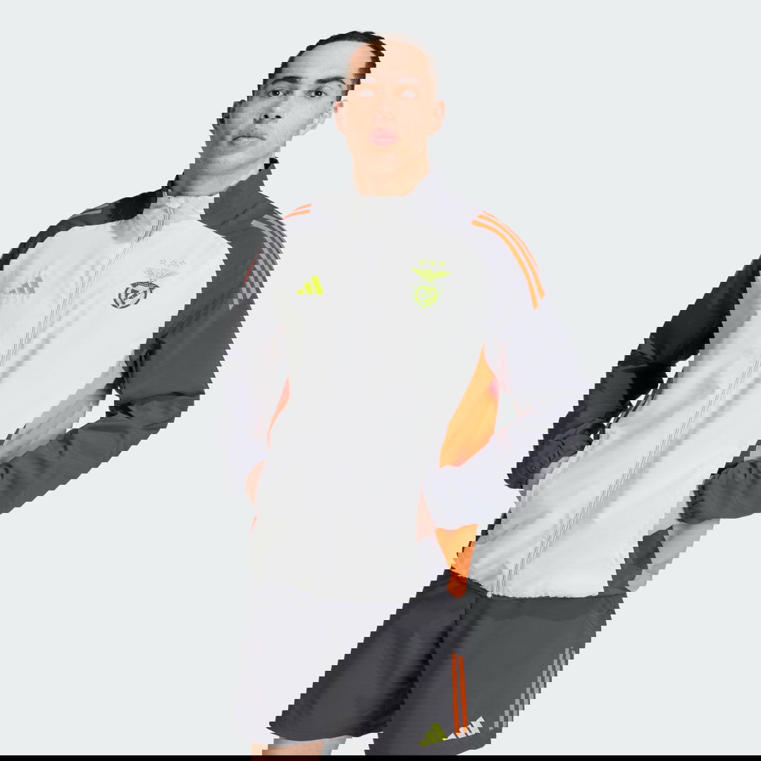 Vindjakke adidas Performance Benfica Tiro Presentation Track Top Grå | IT3517, 0