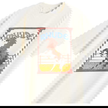 T-shirt Rhude Rhude Cadre Horse Graphic Tee Hvid | RHSS25TT05012-0241, 0