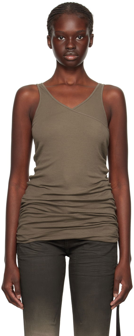 Tanktop Rick Owens DRKSHDW Double Ziggy Banana Tank Top Grå | DS02C5106 B, 0