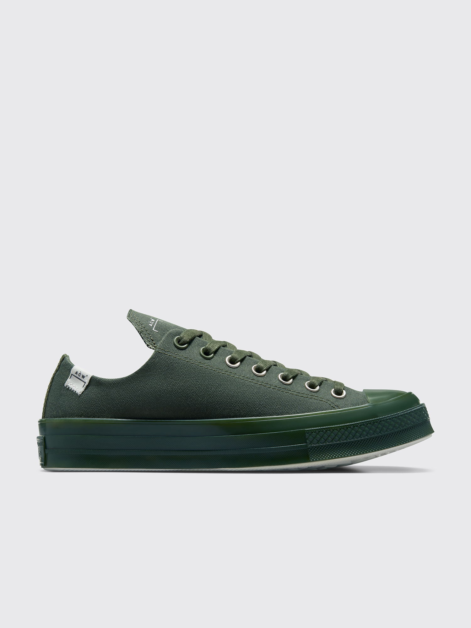 Sneakers og sko Converse x A-COLD-WALL* Chuck 70 Ox Deep Pine Green / Silver Birch - US 5 Grøn | A06688C-300, 0