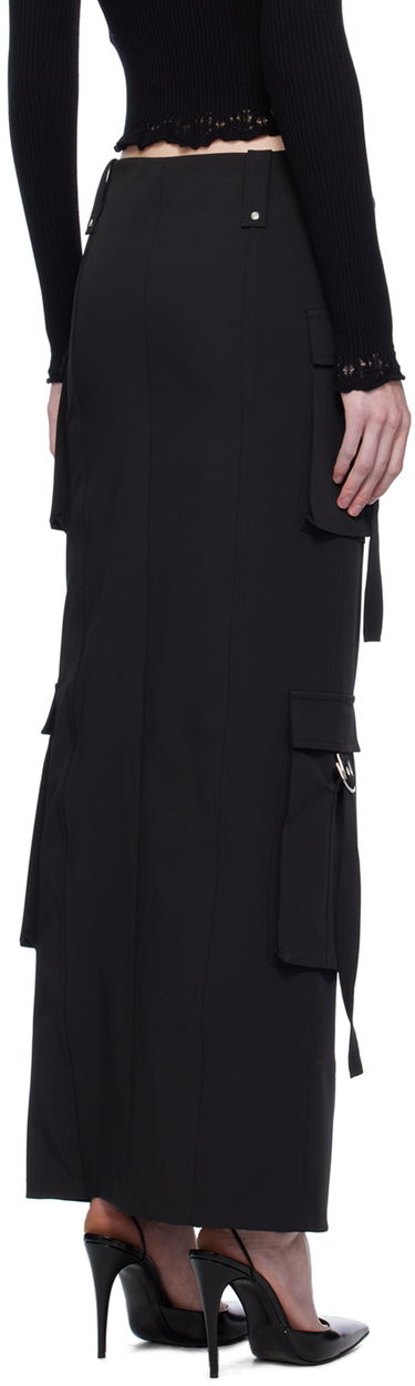 Nederdel Blumarine Blumarine Cargo Maxi Skirt Sort | A344G010A, 2
