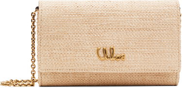 Skuldertaske CHLOÉ Chloé Iconic Flap Wallet On Chain Clutch Beige | CH25UP559P19, 0