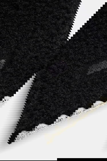 Handsker UGG Fluff Shell Trim Mittens L/XL Sort | 101031-BLK, 2