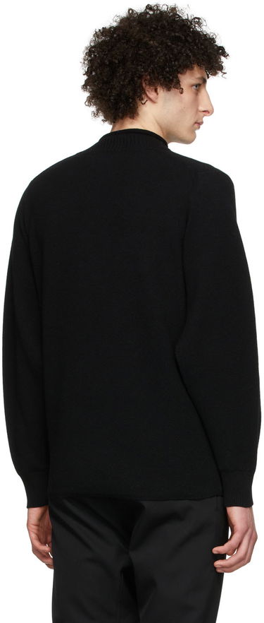Sweater We11done Cashmere Mock Neck Sweater Sort | WD-KT1-22-653-U-BK, 2