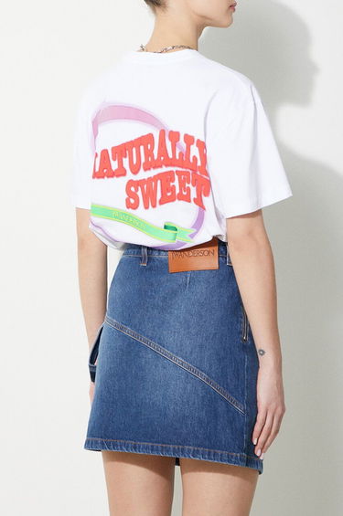 T-shirt JW Anderson JW Anderson Naturally Sweet Anchor T-Shirt Hvid | JT0220.PG0980.001, 3