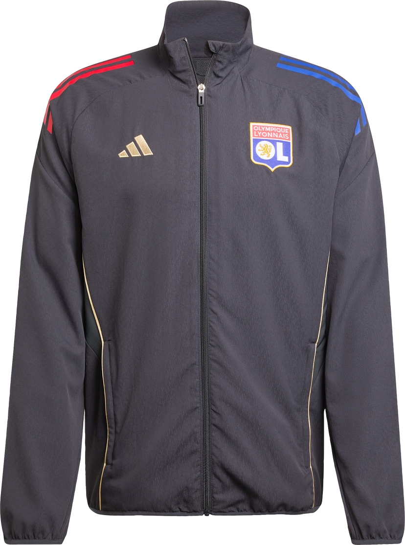 Jakke adidas Originals Olympique Lyonnais Pre-Match Jacket 2025/26 Sort | jl9479