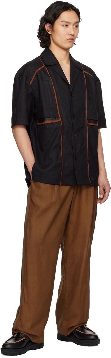 Bukser Feng Chen Wang Feng Chen Wang Silk Trousers Brun | FENG19TR16, 3
