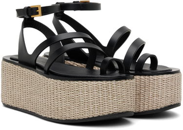 Skopleje Max Mara Max Mara Biarritz Platform Sandals Sort | 2345210338600, 3