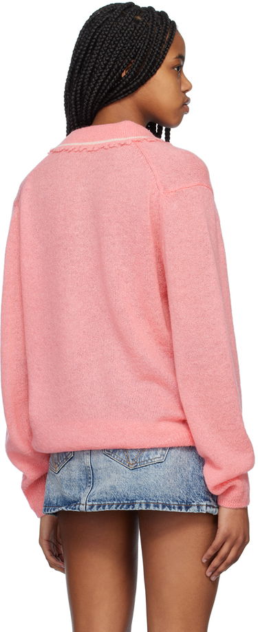 Polo skjorte We11done Destroyed Knit Polo Lyserød | WD-KT1-23-665-U-PK, 2