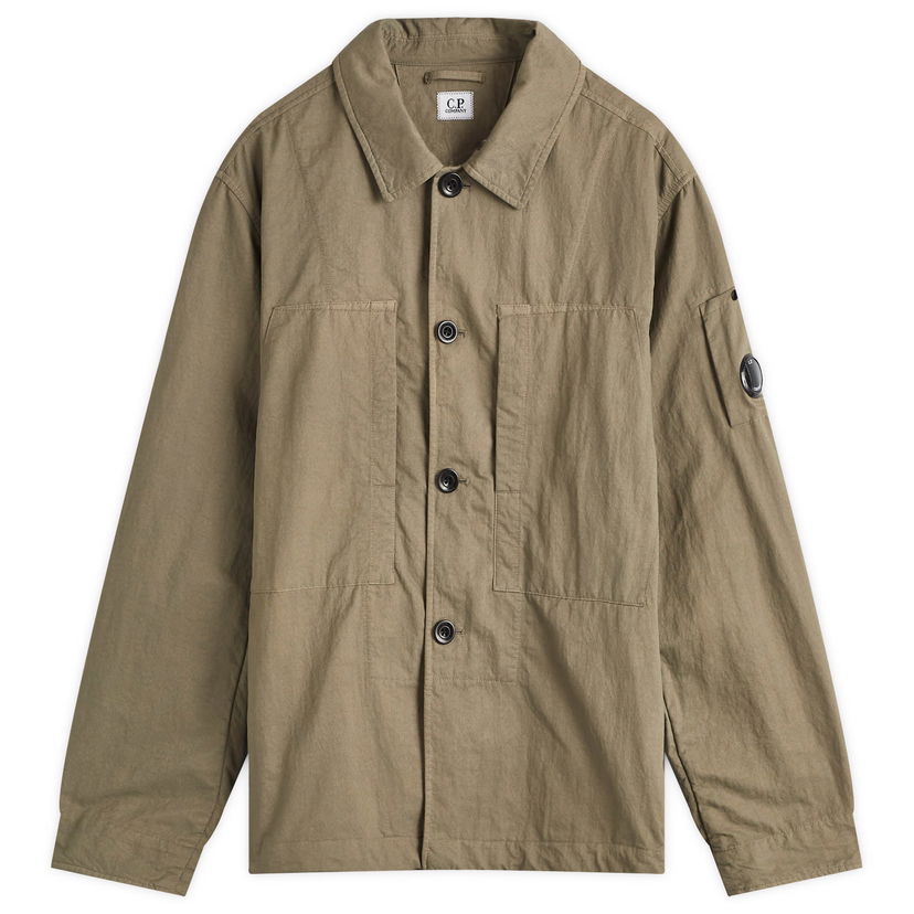 Skjorte C.P. Company Nylon Overshirt Walnut Brun | 17CMOS157A-110201G-359