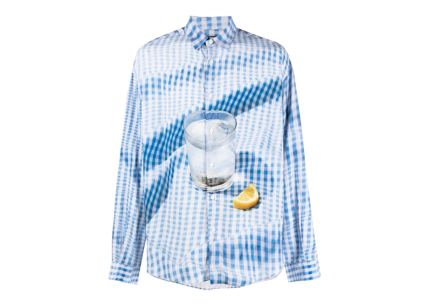Skjorte Jacquemus La Chemise Simon Tablecloth Turkis | 216SH001-1002-3AK, 0
