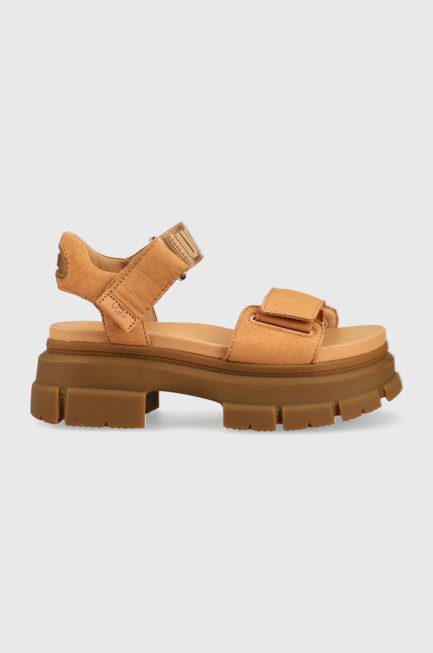 Sneakers og sko UGG UGG Ashton Ankle Platform Sandals Beige | 1136764.TOAS, 0