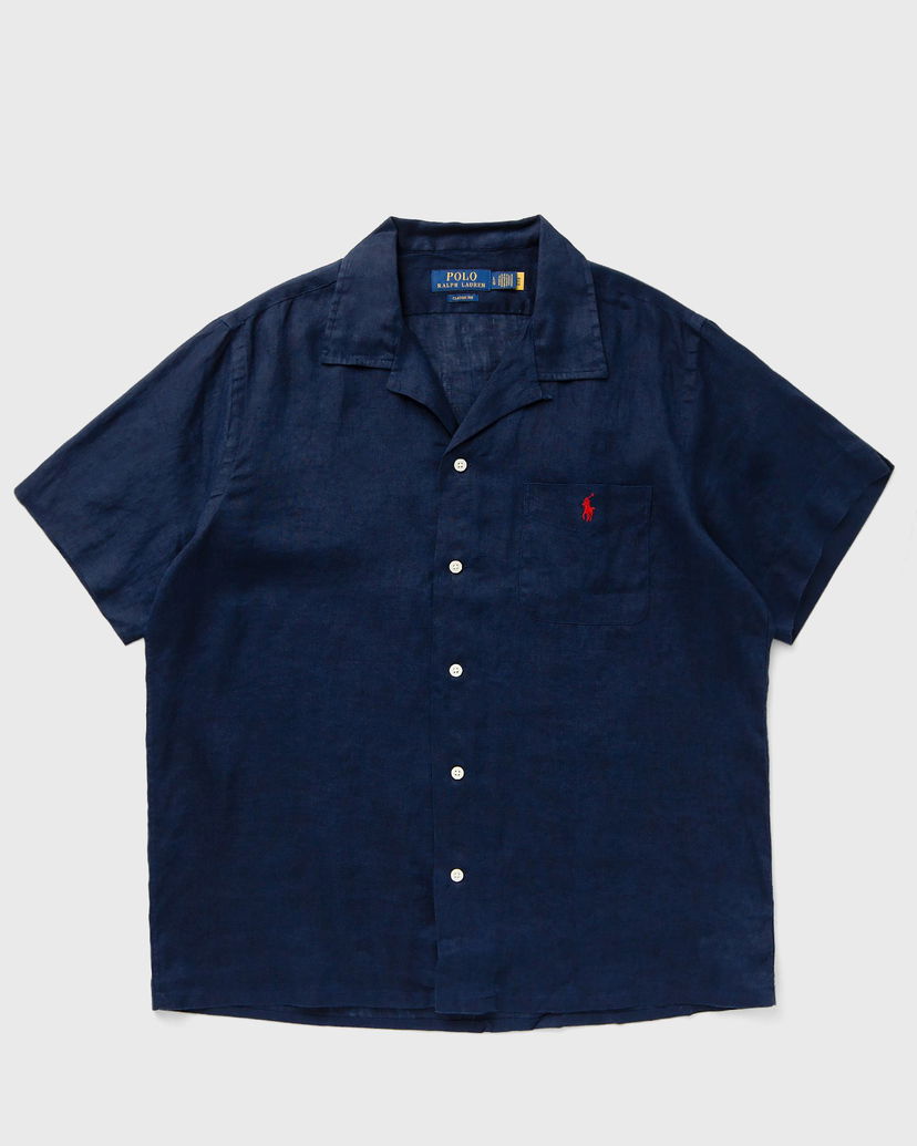 Skjorte Polo by Ralph Lauren Ralph Lauren Short Sleeve Camp Shirt XXL Mørkeblå | 710966421001