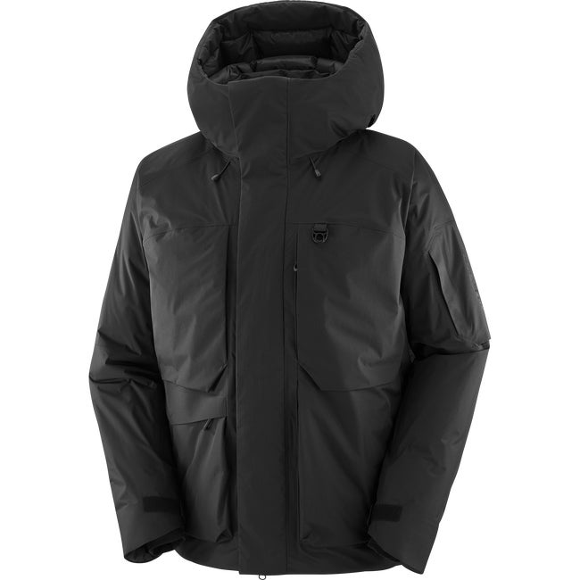 Parka Salomon Outlife Waterproof Down Hooded Jacket Sort | LC2374000, 0