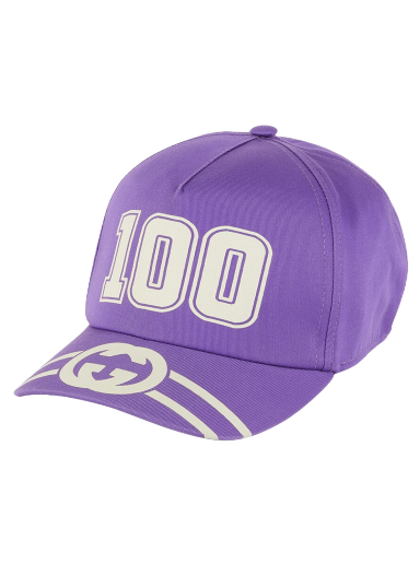 Kasket Gucci 100 Baseball Velcro Strap Cap Lilla | ‎673081 4HAKR 5270