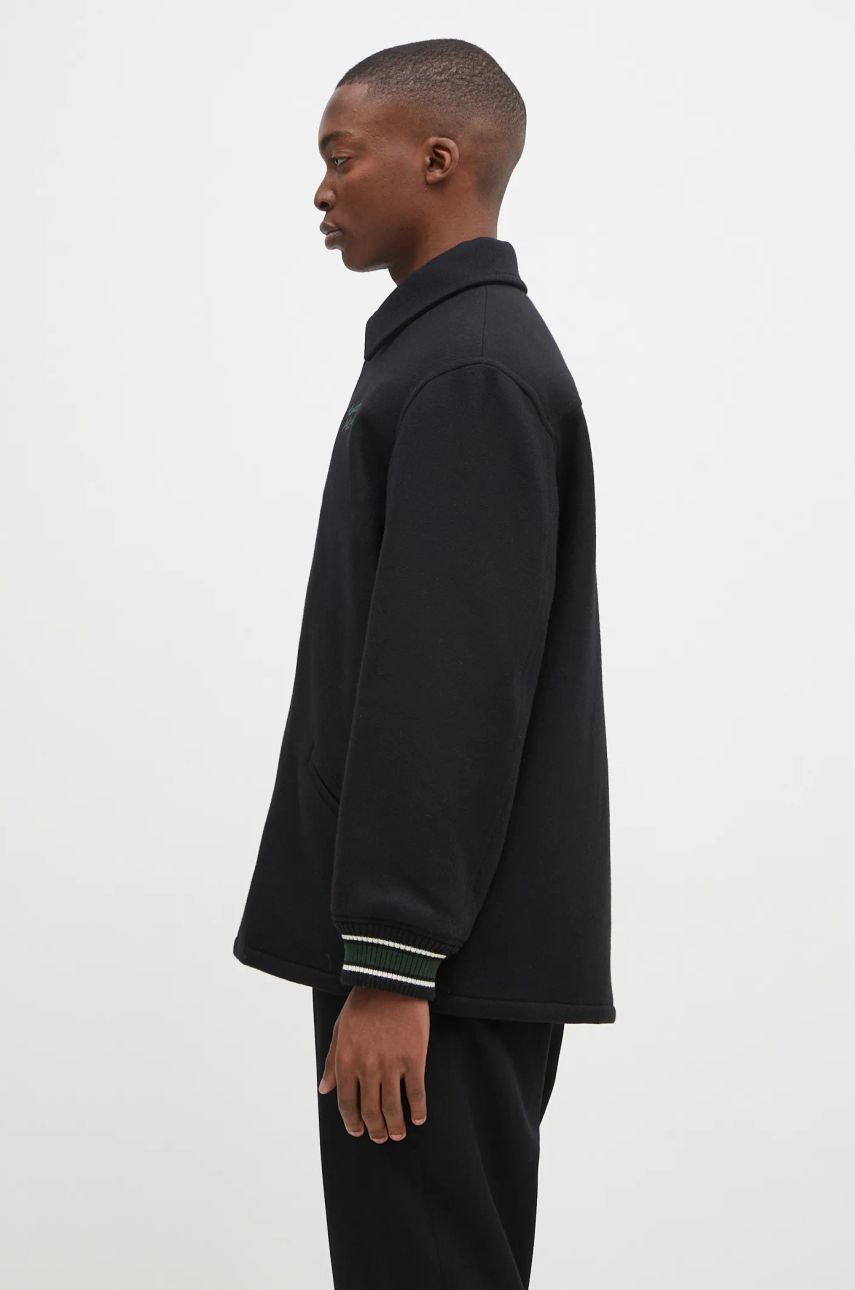 Bomberjakke MAISON KITSUNÉ Black Varsity Jacket Sort | NM02120WM0026, 1