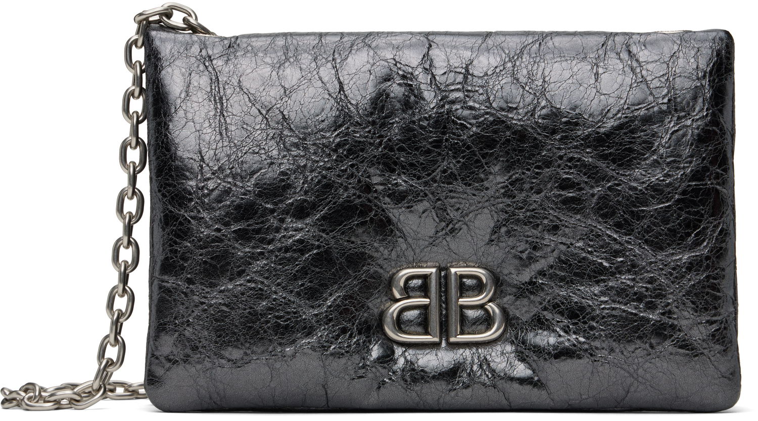 Skuldertaske Balenciaga Balenciaga Monaco Nano Chain Bag Sort | 810562 2AAYQ, 0