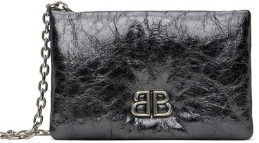 Skuldertaske Balenciaga Balenciaga Monaco Nano Chain Bag Sort | 810562 2AAYQ, 0