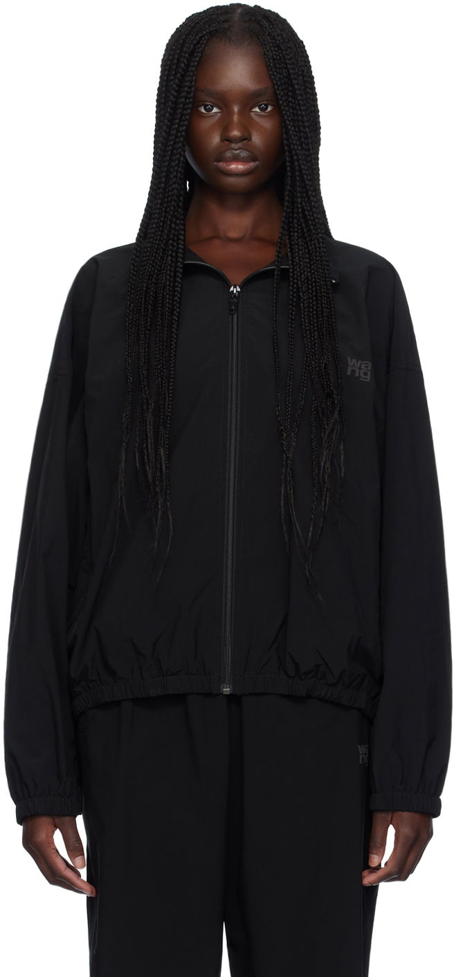 Vindjakke Alexander Wang Coaches Track Jacket by Sort | 4WC3232071, 0