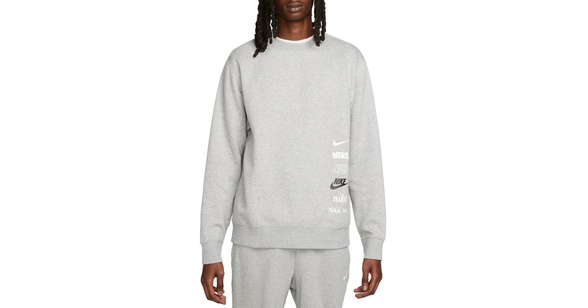 Sweatshirt Nike Club Fleece+ Sweat Grå | dx0781-063, 1