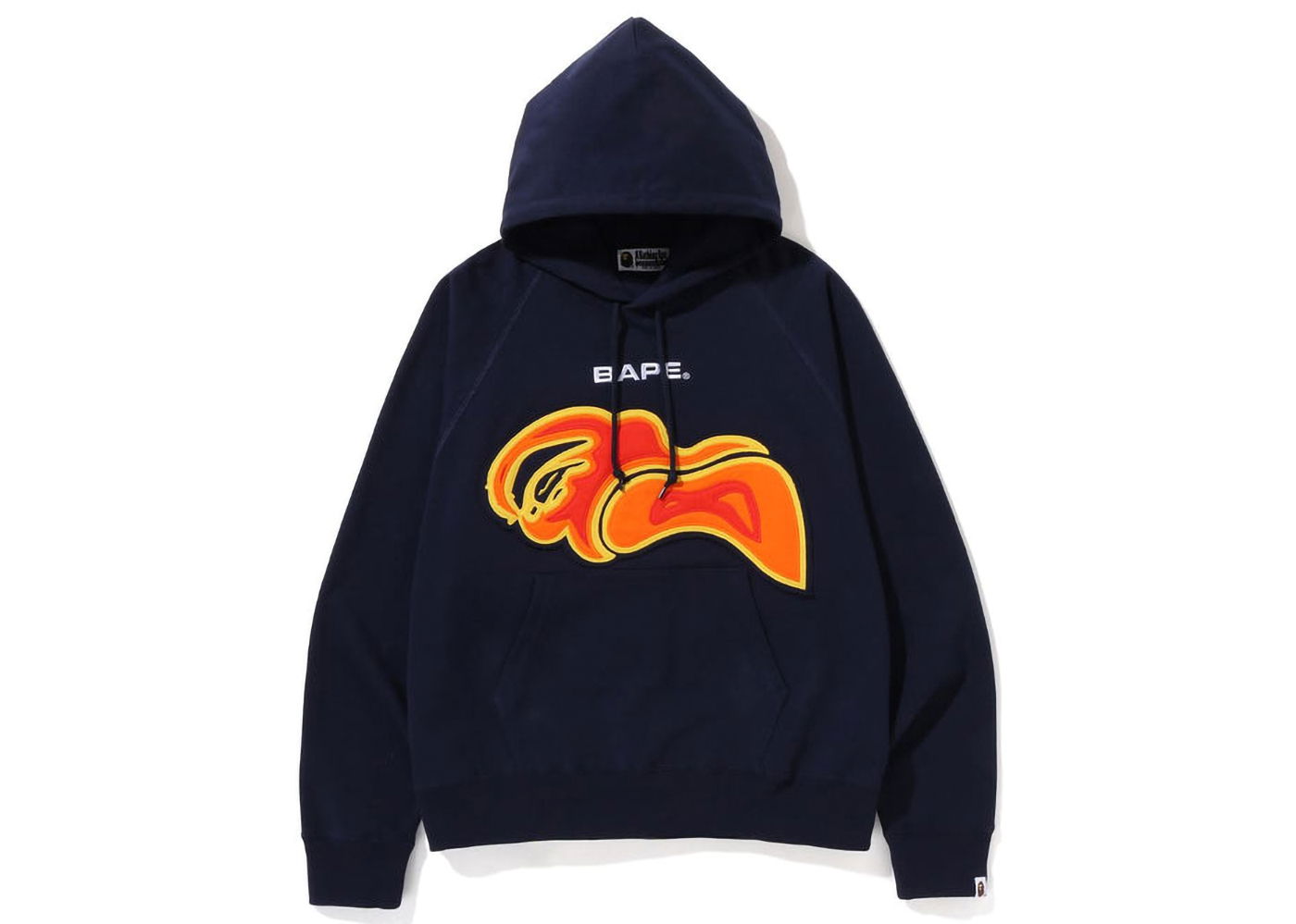 Sweatshirt BAPE Layered Patch Loose Fit Pullover Hoodie Mørkeblå | 1J30-114-008, 0