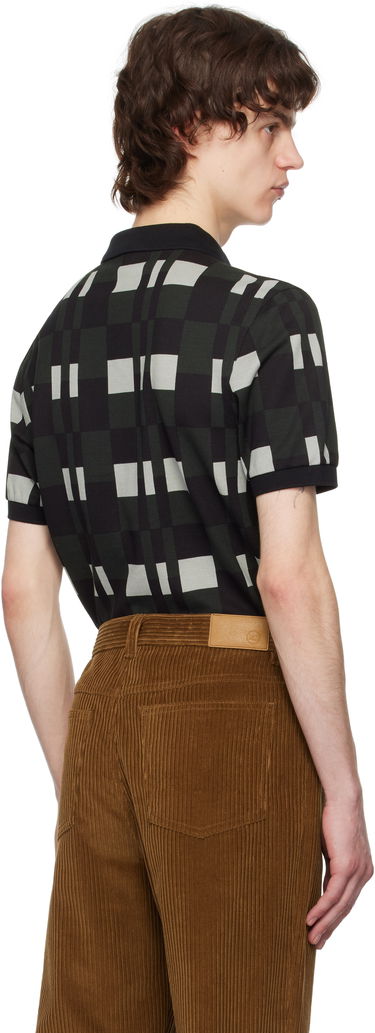 Polo skjorte Fred Perry Fred Perry Split Chequerboard Polo Sort | M8691, 2