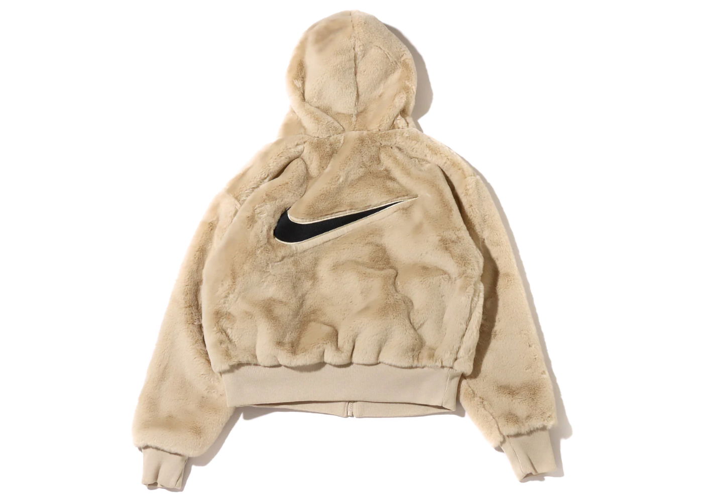 Jakke Nike Sportswear Essential Faux Fur Jacket W Beige | DD5117-206, 0