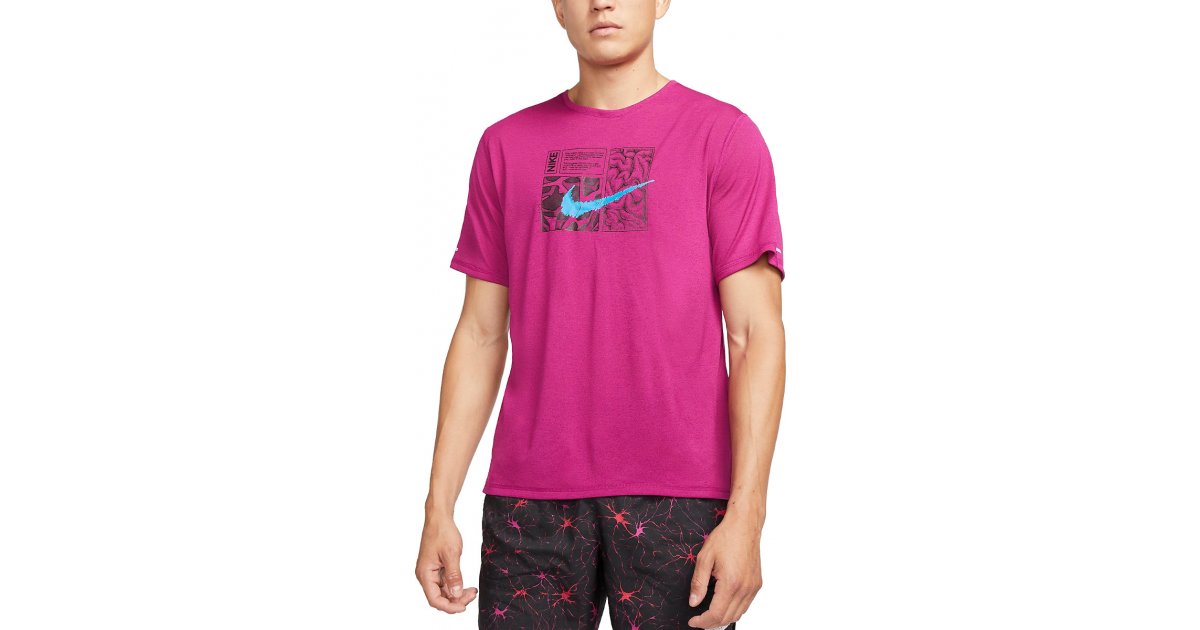 T-shirt Nike Dri-FIT Miler D.Y.E. T-Shirt Lyserød | dq6508-549, 1
