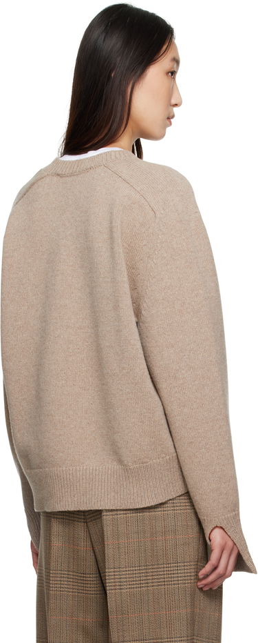 Sweater Róhe Róhe Sleeve Wrap Sweater Beige | 416-23-320, 2