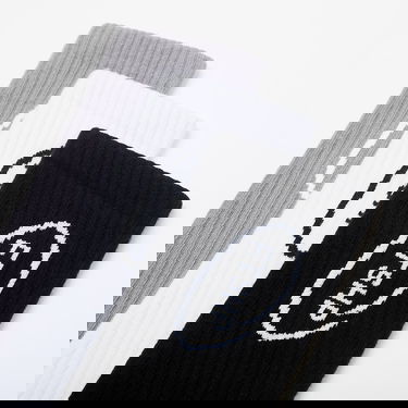 Sokker Footshop High Crew Socks 3-Pack Black/ White/ Grey Flerfarvet | FTSHP_369, 8