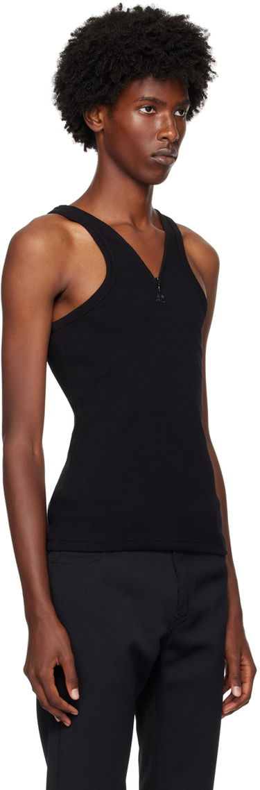 Tanktop Courrèges Courrèges Zipped Tank Top Sort | 324JDE078JS0121, 1