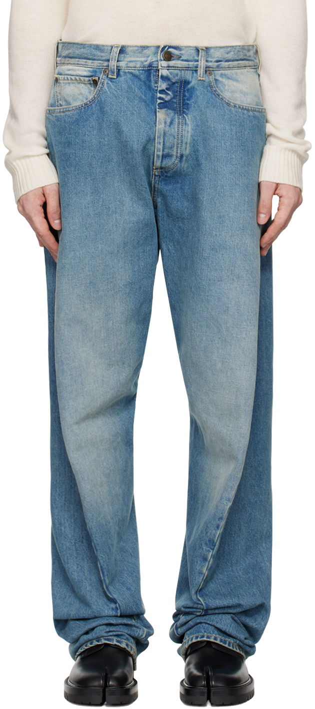 Jeans Maison Margiela Diagonal Seam Jeans Blå | S50LA0234 S30561, 0