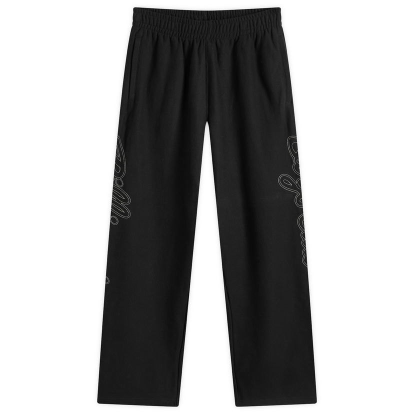 Joggingbukser BILLIONAIRE BOYS CLUB Script Logo Chainstitch Wide Leg Sweatpants Sort | B24418-BLK