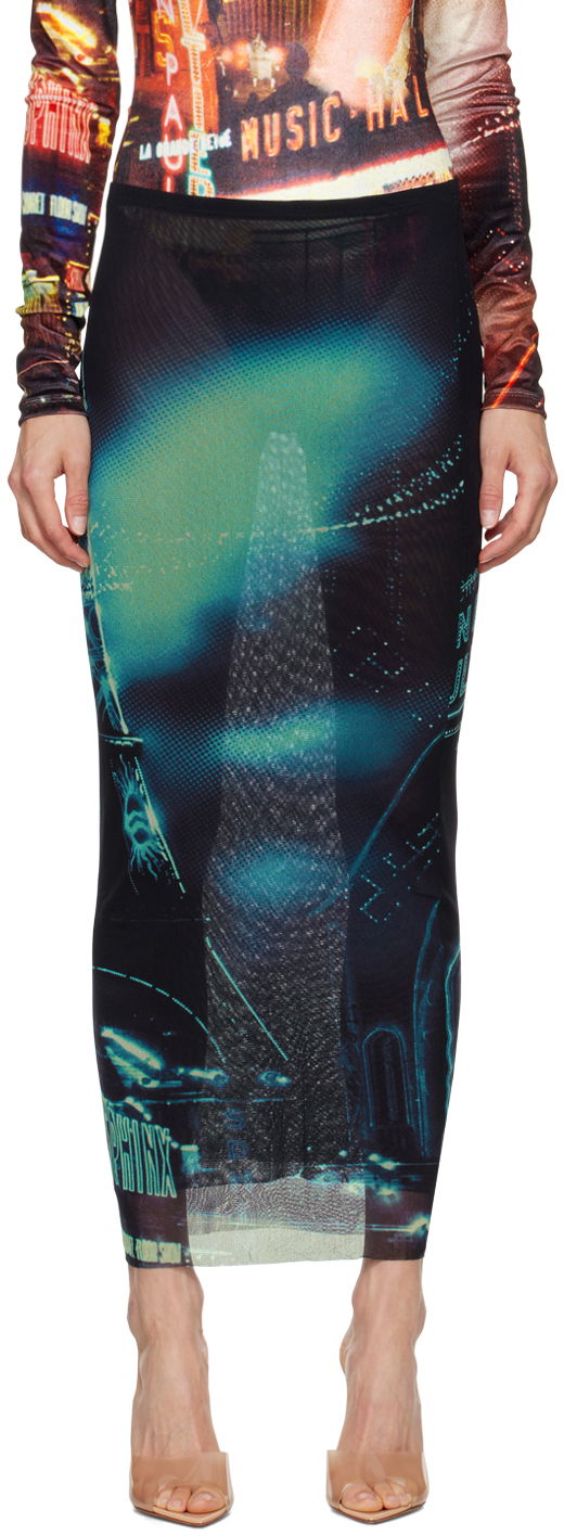 Nederdel Jean Paul Gaultier Jean Paul Gaultier 'The Pigalle' Print Maxi Skirt Flerfarvet | 24/30-F-JU119-T552-59560100