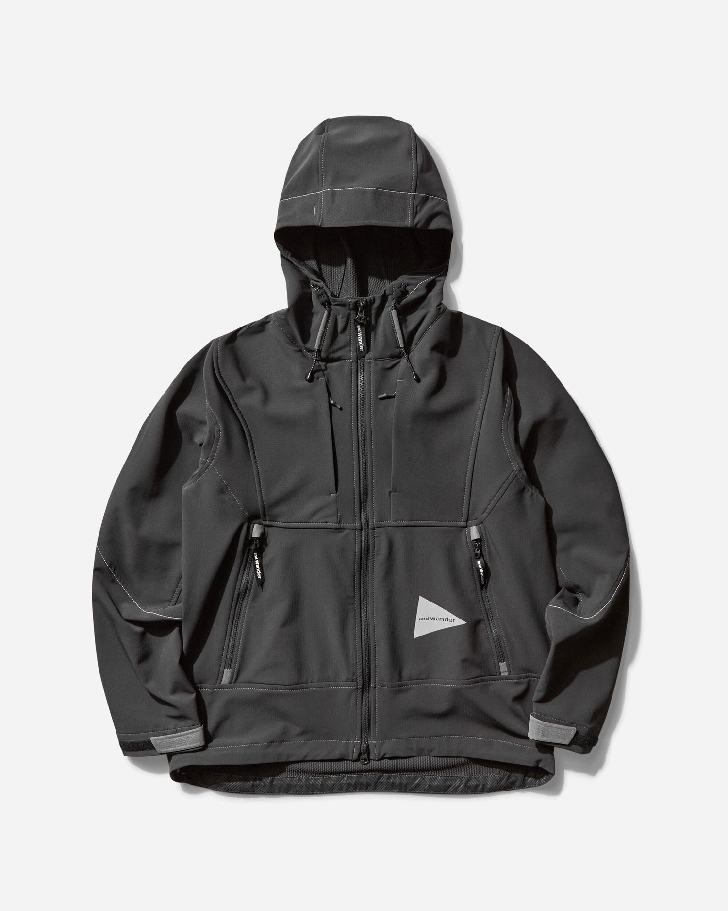 Vindjakke and wander Light Stretch Shell Jacket Sort | 5745121006 022, 0