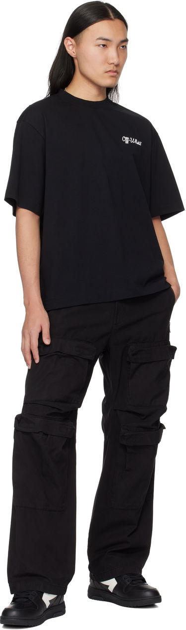 T-shirt Off-White Black Script T-Shirt Sort | OMAA120C99JER00D1001, 3