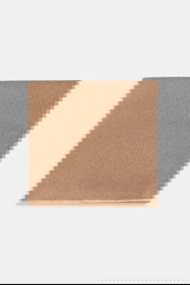 Tørklæde MAISON KITSUNÉ Scarf with wool blend Handwriting Beige | PM06202WB0038, 1