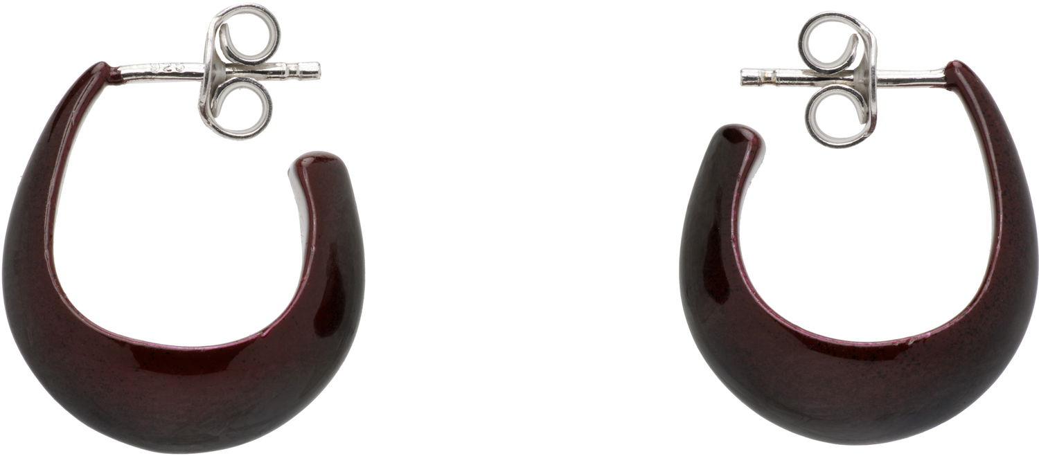 Øreringe LEMAIRE Lemaire Curved Mini Drop Earrings Bourgogne | AC278 LO0114, 0