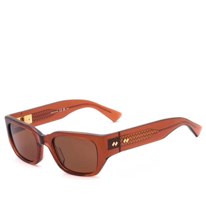 Solbriller Bottega Veneta Bottega Veneta Intrecciato Wirecore BV1400S Sunglasses Brun | BV1400S-003
